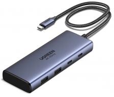 Док-станция UGREEN USB-C 7-in-1 Docking Grey (CM498)