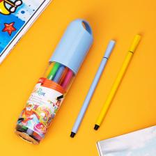 Фломастеры Deli ColoRun EC156-12, 12 цв., пластиковая туба