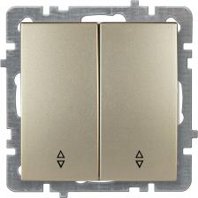 Проходной механизм выключателя Механизм выключателя NILSON 2СП проходной золото Touran/Alegra metallic 24150409