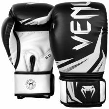 Боксерские перчатки Venum Challenger 3.0 черно-белые, 10 унций