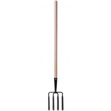Вилы 4-х рогие копальные с деревянным черенком 190х220х1320 мм, 76990