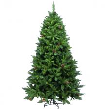 ель искусственная Королевская 195см зеленая с шишками