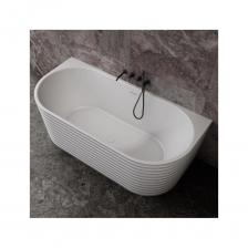 Ванна из искусственного камня ABBER Stein белая матовая AS9652