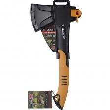 Топор-колун ZOLDER XS Z7 из высококакачественной углеродистой стали с тефлоновым покрытием, предназначен для колки дров. В отличии от универсального топора его клинок значительно толще, что эффективно позволяет раскалывать даже плотную древесину. Удобная форма топорища позволит комфортно проводить работы как в перчатках, так и без них. Цельная рукоятка не имеет пустот, что делает ее более устойчивой к нагрузкам, ударам и изгибам, а крючкообразная форма предотвратит выскальзывание в процессе работы.