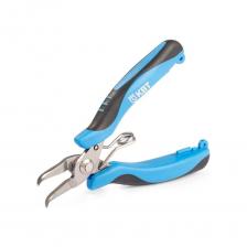 Предназначены для работ в труднодоступных местах и в точной механикеИзогнутые захватные губки с плоской поверхностью без насечекГубки загнуты под углом 37° к плоскости инструментаМатериал рабочей части: качественная инструментальная стальОбработка поверхности: матовое никелированиеВозвратная пружинаДвухкомпонентные нескользящие рукояткиВес: 44 гДлина: 115 мм