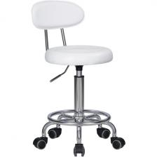 Табурет мастера Dobrin BILLY (белый) 3052-LM BILLY