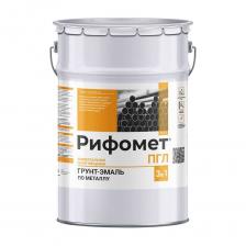 Краска по металлу РИФОМЕТ черный, полуглянцевое, грунт-эмаль, 5 кг, быстросохнущая, RAL 9005, 110219
