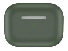 Силиконовый чехол iLike для Apple AirPods 4 с индикатором заряда - Dark Green