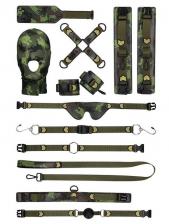 Набор БДСМ Shots Media Ouch! Army Bondage Kit 10 предметов, камуфляж