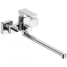 Современный смеситель для ванны ARGOtech 40-L35L/K ORFEY с керамическим картриджем d 40 мм. Смеситель изготовлен из латуни ЛС 59 в соответствии с ГОСТ 19681 - 2016, безопасен для здоровья и устойчив к коррозии. Смеситель предназначен для настенной установки в ванну. Благодаря длинному, поворотному изливу подходит для установки в малогабаритных санузлах, как универсальный смеситель и для ванны и для раковины. Смеситель укомплектован всем необходимым для быстрого монтажа: эксцентрики с отражателями и сантехническими прокладками, душевой гарнитур. Особенности изделия: Душевая лейка с прорезиненными форсунками LUX трёхпозиционная: душ, массаж, душ/массаж поворотный L - излив 35 см Дивертор керамический Прокладки - фильтры Водосберегающий аэратор -экономичный расход воды до 13 л/мин, Гарантированная защита от заливов - усиленные эксцентрики защищают от протечек и керамический картридж с гидрокомпенсатором защищает от гидроудара. Плановый срок эксплуатации 15 лет. Гарантия производителя 5 лет, распространяется на все изделие, комплектующие, душевой гарнитур.