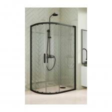 Душевой уголок GuteWetter GWMPKB018RB 120x110x200 см, цвет фурнитуры черный матовый, цвет стекла бесцветный, стекло закаленное 6 мм, открывание двери левое/правое 4698031923199