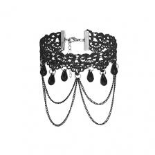 Колье NOTHING BUT LOVE Чокер в готическом стиле "Камни и Цепи"