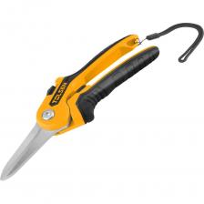 Прямой секатор Секатор прямой TOLSEN Industrial 215 мм, макс рез 57 мм, лезвие нерж. сталь, двухкомп. рукоятки 31037