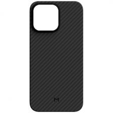 Чехол для мобильного телефона Magssory для iPhone 15 Pro, кевлар (арамид), с магнитами, совместимый с MagSafe (CFB015)