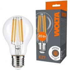 Светодиодная лампа FILAMENT 20Вт 4000K Е27 Wolta WF-A60-20W4KE27