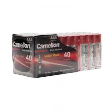 Camelion Plus Alkaline LR03 SP-40 (LR03-SP40HFB, пальчиковая батарейка АА 1.5В) (упак. 40 шт.), цена за 1 упак.