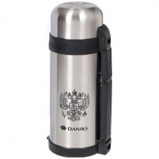 Термос Daniks 1.5 л SL-150GX серебро 306889