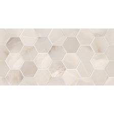 Современный стиль в керамике разнообразен и интересен, как правило он представлен в виде различных орнаментов и геометричных принтов. В коллекции Milenial акцентный элемент представлен в виде стыкующихся рельефных шестиугольников. Благодаря необычной форме такая плитка современно и оригинально смотрится не только в ванных комнатах, санузлах, но и может использоваться в качестве кухонного фартука или акцентной стены. Базовая плитка с текстурой оникса гармонично перекликается с объемным декоративным массивом. Дополняет коллекцию керамический бордюр 13x600 мм в платиновом цвете и керамодоска в формате 200x900 мм.