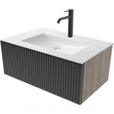 Подвесная тумба для ванной ZOV K100FL под раковину или столешницу, коллекция Кито Флавио является ярким примером сочетания лаконичности и функциональности. Минималистичный дизайн делает эту модель отличным вариантом как для модного стиля Hi-Tech, так и для традиционной классики. Подвесная конструкция тумбы очень удобна, оставляет достаточно пространства над полом, чтосущественно облегчает процесс уборки. Вместительные выдвижные ящики позволяют спрятать все необходимые средства гигиены и банные принадлежности. Система выдвижения Quadro обеспечивает бесшумное скольжение ящиков. Каркас тумбы сделан из влагостойкого ЛДСП Дуб Гладстоун Сепия EGGER, фасады выполнены из МДФ с пленкой (Лиони РЕТ). Внимание: столешница, раковина, и смесители в комплект не входят и приобретаются отдельно Подходящие раковины и столешницы: Раковина - 40697111 Раковина - 40696853 Раковина - 40697021 Раковина - 40697105 Раковина - 40697039 Раковина - 40697135 Раковина - 40697333 Столешница - 40697189 Столешница - 40696961