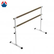 Хореографический станок мобильный Евро-1500 2-рядный с регулируемой высотой White в сборе