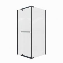 Душевой уголок, CeruttiSpa Mimi ZQ91B, прозрачное стекло, 90х90 см, черный