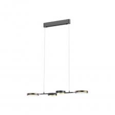 Умная люстра Yeelight Arowana Chandelier Необычная форма люстры привлечет внимание гостей. Ее конструкцию образуют несколько пересекающихся металлических стержней с плафонами-кольцами разного размера и спотами направленного света. Плафоны в виде колец можно поворачивать на 270°, что позволяет не только перенаправлять потоки света согласно предпочтениям, но и видоизменить общий вид люстры по своему вкусу. Футуристический дизайн Универсальная эргономичная конструкция люстры может использоваться в качестве основного источника света в комнате или для локального освещения отдельных зон: обеденной, гостевой, рабочей зоны. По желанию ее высоту можно отрегулировать. Регулируемая цветовая температура Диапазон изменения цветовой температуры: от 2700 K до 6500 K. Выбирайте режим дневного света, если вам нужно яркое холодное освещение для учебы и работы, или включите режим лунного света, если хотите отдохнуть и насладиться уютом. Высокий коэффициент цветопередачи (95), близкий к солнечному (коэффициент – 100), свидетельствует о способности люстры Yeelight Arowana Chandelier оптимально отображать все цвета без искажения. Управляйте освещением с помощью голосовых помощников таких как Алиса, Маруся, Google Assistant, Amazon Alexa и Siri. С помощью мобильных приложений Mi Home и Yeelight можно делать буквально все: включать и выключать светильник, регулировать яркость, устанавливать таймер, создавать сценарии и подбирать декоративную подсветку.