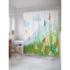 Шторка для ванной выполнена из мягкого и приятного на ощупь высококачественного материала "Сатен" (100% полиэстер) плотностью 80 г/м2. Изделие обработано водоотталкивающей пропиткой, благодаря чему защищает мебель от брызг и влаги. Штора для ванной и душа тканевая, не нуждается в утяжелителях и магнитах. Ткань прекрасно расправляется под собственным весом, не прилипает и не сминается во время использования. Отверстия под крючки не имеют люверсов/утяжелителей и обработаны оверлоком. Современная текстильная штора для душа комплектуется 12 крючками/кольцами из пластика, предназначенных для штанги и карниза. Рисунок нанесен на внешнюю сторону изделия с помощью сублимационной печати. Такие принты не боятся влаги, не смываются под горячей водой и не потускнеют со временем. Обратная сторона изделия – белая. С внутренней стороны по краю шторы присутствует цветная полоса и штрихкод, что является обязательной частью товара. Без нее корректная печать и идентификация невозможна. Душевую занавеску из полиэстера можно стирать при температуре 30-40 градусов, выбирая деликатный режим стирки и отжим не более 800 оборотов. НЕ ОТБЕЛИВАТЬ! К текстильной фотошторе также можно подобрать коврик и корзину для белья JoyArty как подарочный набор для интерьера в ванную комнату. При распаковке может присутствовать незначительный запах, связанный с производственными особенностями, который уходит при первой стирке. Яркость рисунка может отличаться от изображения на сайте. Допустимо отклонение в размерах +- 5 см.