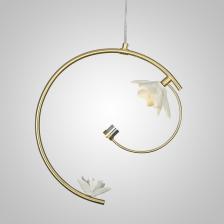 Подвесной светодиодный светильник Magnolia 2 Flower Imperiumloft Magnolia01 (228975-26) с цветами ImperiumLoft