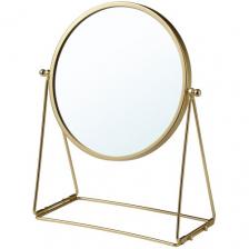 ИКЕА Зеркало настольное ЛАССБЮН Зеркало настольное ЛАССБЮН, золотой