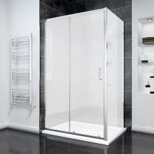 Душевой уголок Veconi Rovigo RV-055M 100х100 см, профиль глянцевый хром, стекло матовое