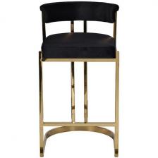 Барный стул Garda Decor GY-B8216GOLD-BL (Золото/Черный)