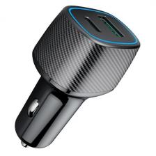 Автомобильное зарядное устройство USB+Type-C QC/PD 63W Black (TFN-CCRPD17)