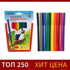 Фломастеры 12 цветов Centropen 7790 «Пингвины» 1.8 мм, линия 1.0 мм