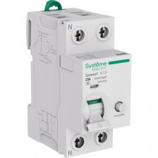 Выключатель дифференциального тока (ВДТ) или устройство защитного отключения (УЗО) S9R, серии Systeme9, Systeme Electric2-полюсныйноминальный ток 25 Аток утечки = 30 мАтип AСоответствует требованиям стандартов ГОСТ IEC 61008-1 и ГОСТ IEC 60947-2. Применяется в электрических сетях напряжением 230 В. Предназначен для защиты людей от токов утечки при прямом (10 и 30мА) и косвенном (100мА) прикосновении к токоведущим частям, а также для защиты электроустановок от возгорания (300мА). Принцип действия - электромеханический. Нейтраль слева. Оснащен двойными безопасными клеммами раздельного монтажа проводников, механизмом мгновенной коммутации, индикатором состояния контактной группы и срабатывания по причине возникновения тока утечки. Монтируется на DIN-рейку при помощи двухпозиционных защёлок, с возможностью демонтажа без снятия шины PIN.