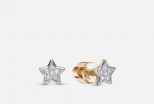 Пусеты золотые Бриллиант 2 шт VESNA JEWELRY