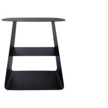 Журнальный столик с полкой Stool Group Yvaine металл белый УТ000040316 (квадратная столешница)