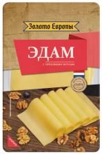 Сыр Золото Европы полутвердый Эдам 45% нарезка 125г