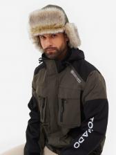 Шапка-ушанка зимняя мужская Huntsman Горка-Люкс мембранная, Зеленый