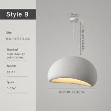 Подвесные светильники VIGOUS, скандинавский стиль, полистирол, E27