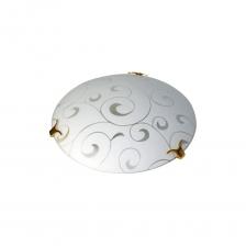 Светильник настенно-потолочный ЭЛЕТЕХ Морокко 300 НПБ 01-2x60-139 М16 матовый белый /кл.золото [ИМ] 1005206070