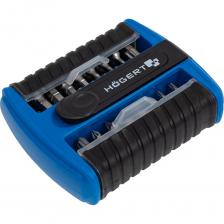 Набор бит с битодержателем 1/4, SL, PH, PZ, HEX, Torx, 33 шт. HOEGERT TECHNIK HT1S402