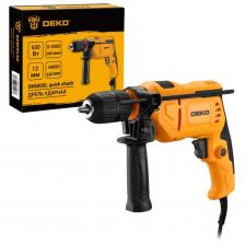 Дрель Deko DK600ID с быстрозажимным патроном, 600 Вт 083-1090
