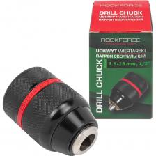 Патрон быстрозажимной для шуруповерта от бренда Rockforce - это основной элемент оснастки электрического, пневматического и ручного инструмента, предназначенный для крепления металлорежущего инструмента с цилиндрическим хвостовиком на шпиндель. Часто применяется для установки на ручные силовые шуруповерты. Высококачественное исполнение позволяет использовать патрон сверлильный для профессиональных целей. Прочные губки выдерживают интенсивное использование. Плоское сжатие позволяет использовать сверла диаметром 2-13 мм, что делает его идеальным выбором как для профессионалов, так и для домашних мастеров. Патрон сверлильный изготовлен из прочной углеродистой стали, что гарантирует долговечность и устойчивость к износу, и делает насадку надежным помощником на протяжении всего срока службы инструмента.