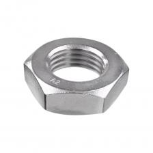 Гайка шестигранная низкая DIN 439 используется в качестве крепежного элемента при монтаже сборно-разборных соединений резьбового типа, для фиксации резьбовых шпилек и болтов. Конструктивно гайка выполнена также, как обычная шестигранная гайка, отличие в высоте. Подходит для применения внутри и снаружи помещений. Изготовлена из нержавеющей стали марки А2 с высокими эксплуатационными характеристиками. Шестигранная конфигурация гайки является оптимальной формой конструктивного элемента для передачи крутящего момента при затягивании гайки. Коррозионная устойчивость аустенитной стали А2.