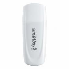 UFD 2.0 накопитель SmartBuy 064GB Scout White (SB064GB2SCW), цена за 1 шт