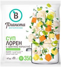 Смесь овощная Планета Витаминов Суп Лорен с цветной капустой быстрозамороженная 350г