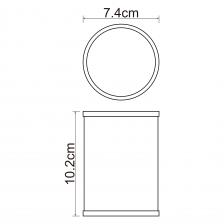 Стакан для зубных щеток WasserKRAFT Rossel (K-5728) белый