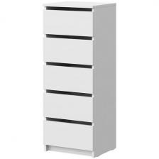 Комод Арника КМ 3, Белый текстурный