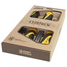 Набор из 4 плоских ударных стамесок с ручкой NAREX SUPER 2009 LINE PROFI (860600) 6,12,20,26мм