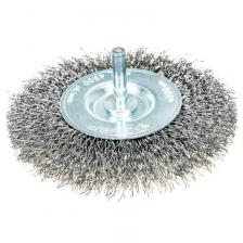 Щетка дисковая для дрели Зубр "ПРОФЕССИОНАЛ" 35198-100_z02, витая, стальная проволока 0,3 мм, 100 мм